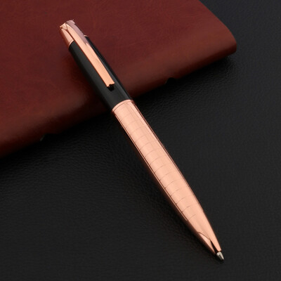 Visokokvalitetna 022 Metalna kemijska olovka Gun Grey Spin Black Uredski pribor Školski pribor Tintne olovke