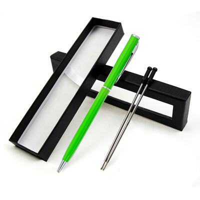 1 set prilagođenih LOGO kreativnih metalnih kemijskih olovki za hotelski poklon kemijske olovke za školski uredski pribor s kutijom za olovke