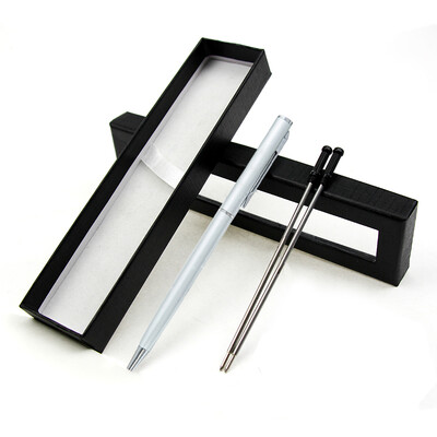 1 set prilagođenih LOGO kreativnih metalnih kemijskih olovki za hotelski poklon kemijske olovke za školski uredski pribor s kutijom za olovke