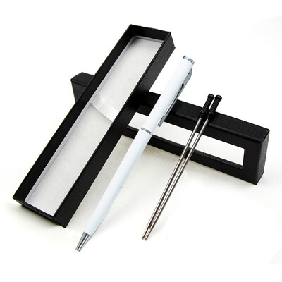 1 set prilagođenih LOGO kreativnih metalnih kemijskih olovki za hotelski poklon kemijske olovke za školski uredski pribor s kutijom za olovke