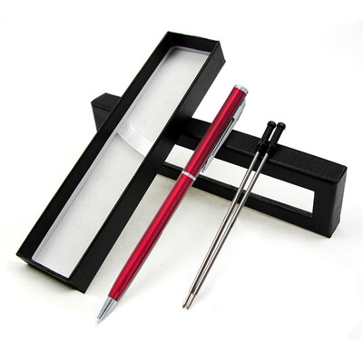 1 set prilagođenih LOGO kreativnih metalnih kemijskih olovki za hotelski poklon kemijske olovke za školski uredski pribor s kutijom za olovke