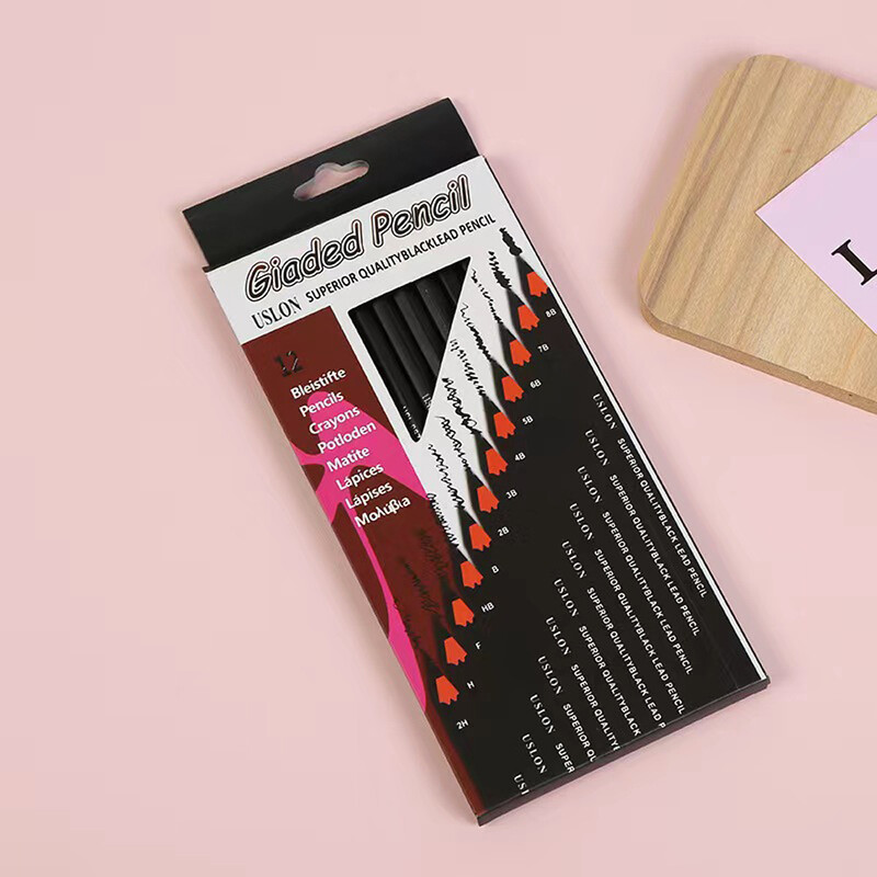Комплект моливи за скици Комплект моливи за рисуване за художници Скица с молив за рисуване с въглен Художествени материали 2H HFB HB 2B 3B 4B 5B 6B 7B 8B