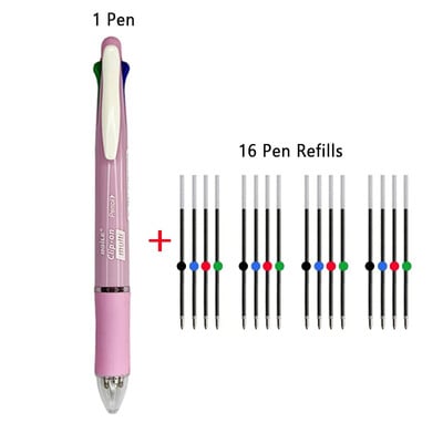 Popularne nove višenamjenske kemijske olovke 5 u 1 od 0,5 mm od 17 kom/set i dopune u različitim bojama Pisaći materijal za studente