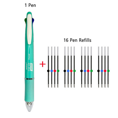 Popularne nove višenamjenske kemijske olovke 5 u 1 od 0,5 mm od 17 kom/set i dopune u različitim bojama Pisaći materijal za studente