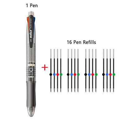 Popularne nove višenamjenske kemijske olovke 5 u 1 od 0,5 mm od 17 kom/set i dopune u različitim bojama Pisaći materijal za studente