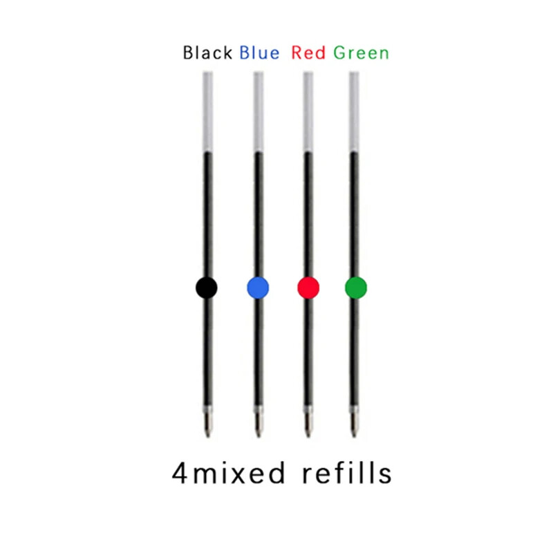 Popularne nove višenamjenske kemijske olovke 5 u 1 od 0,5 mm od 17 kom/set i dopune u različitim bojama Pisaći materijal za studente