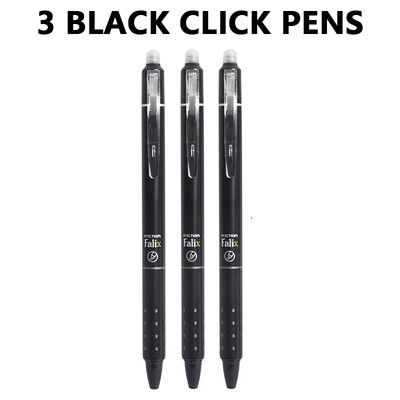 Комплект прибиращи се изтриваеми гел химикалки 0,5 мм с пълнители Черно синьо гел мастило Вградена гума Офис консумативи Канцеларски материали