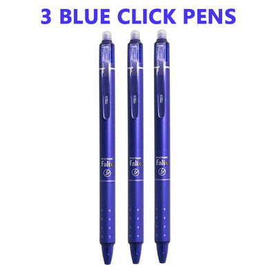 Комплект прибиращи се изтриваеми гел химикалки 0,5 мм с пълнители Черно синьо гел мастило Вградена гума Офис консумативи Канцеларски материали