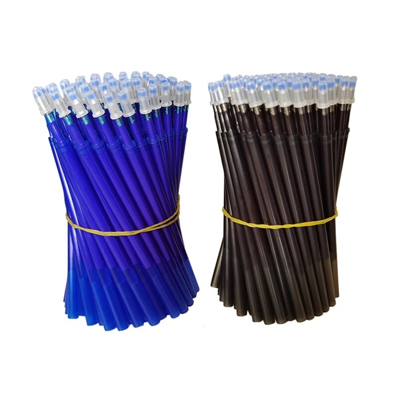 Комплект прибиращи се изтриваеми гел химикалки 0,5 мм с пълнители Черно синьо гел мастило Вградена гума Офис консумативи Канцеларски материали