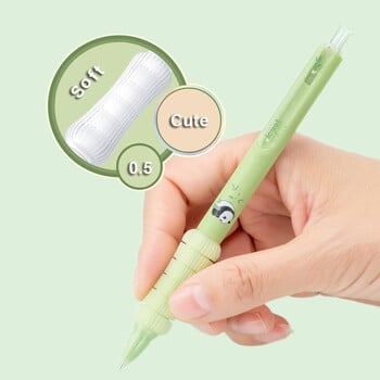 4 ΤΕΜ/Σετ Panda Automatic Pencil For Students Χαριτωμένο μολύβι 0,5 mm γραφής μολύβι μαλακής αφής Σχολικά είδη γραφείου Νέα