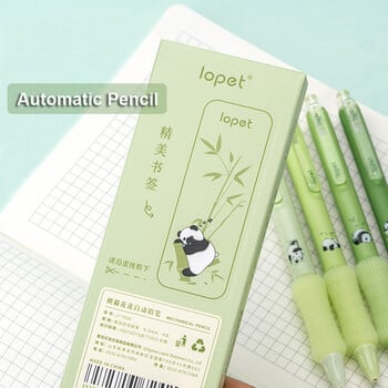 4 ΤΕΜ/Σετ Panda Automatic Pencil For Students Χαριτωμένο μολύβι 0,5 mm γραφής μολύβι μαλακής αφής Σχολικά είδη γραφείου Νέα