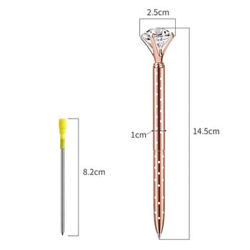Στυλό Στυλό Κρυστάλλινο Διαμαντένιο Στυλό Φοιτητικό Γραφείο Επιχειρηματικά Δώρα 1,0mm Μεταλλική μύτη Στυλό Στυλό στυλό