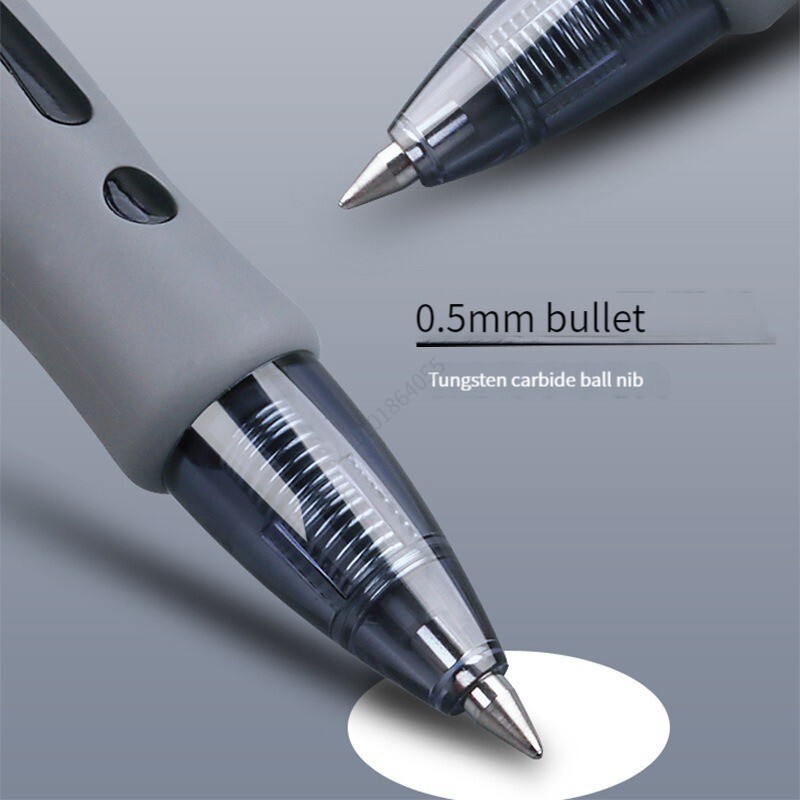 Komplet gel olovki na uvlačenje, 0,5 mm, crna, plava, crvena, kemijska olovka s punjenjem, školski uredski pribor, pisaći materijal s potpisom