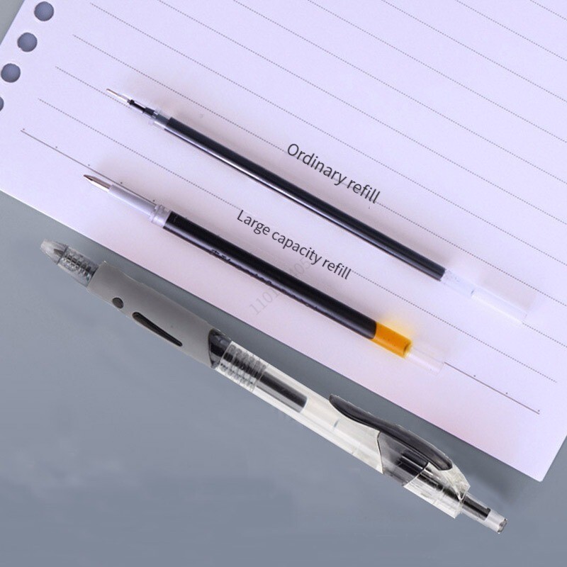 Komplet gel olovki na uvlačenje, 0,5 mm, crna, plava, crvena, kemijska olovka s punjenjem, školski uredski pribor, pisaći materijal s potpisom