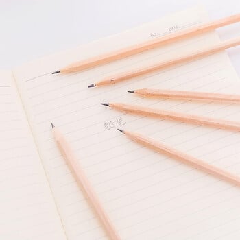 15 τμχ HB Wood Pencil Friendly Φυσικό μολύβι ξύλου Εξαγωνικό μη τοξικό τυπικό σχέδιο με μολύβι