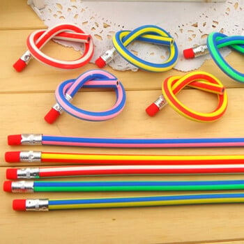 Επιστολόχαρτο 10 τεμαχίων Cute Candy Color Soft Flexible Standard Pencils