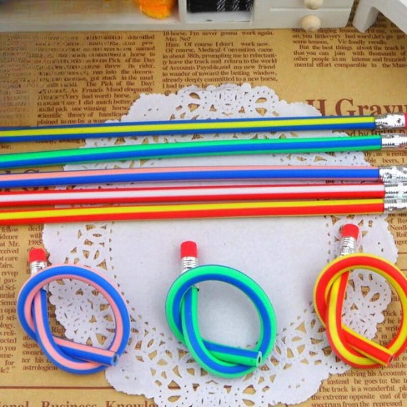 10 komada slatkih mekih fleksibilnih standardnih olovaka u boji bombona