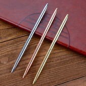 Visokokvalitetna metalna kemijska olovka Luksuzne kemijske olovke za pisanje Uredska školska kemijska olovka Crna Plava rotirajuća olovka