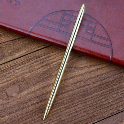 Visokokvalitetna metalna kemijska olovka Luksuzne kemijske olovke za pisanje Uredska školska kemijska olovka Crna Plava rotirajuća olovka