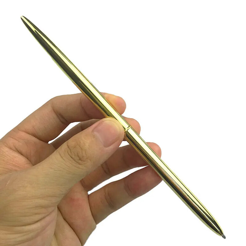 Visokokvalitetna metalna kemijska olovka Luksuzne kemijske olovke za pisanje Uredska školska kemijska olovka Crna Plava rotirajuća olovka