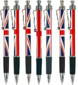 Kemijska olovka s uvlačnom zastavom Union Jack od 20 komada, olovka s engleskom zastavom u stilu Londona, poklon za okupljanje veterana, uredski pribor