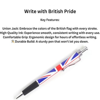 20Pcs Union Jack Flag Πτυσσόμενο στυλό, Αγγλία Flag Pen London στυλ στυλό Δώρο για Veterans\' Reunion, Γραφείο