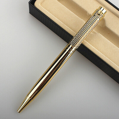 luksuzna olovka 163 glatko zlatno srebrna crna uredska kemijska olovka novi učenik školski pribor olovke za pisanje