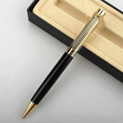 luksuzna olovka 163 glatko zlatno srebrna crna uredska kemijska olovka novi učenik školski pribor olovke za pisanje