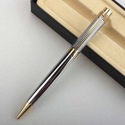 luksuzna olovka 163 glatko zlatno srebrna crna uredska kemijska olovka novi učenik školski pribor olovke za pisanje