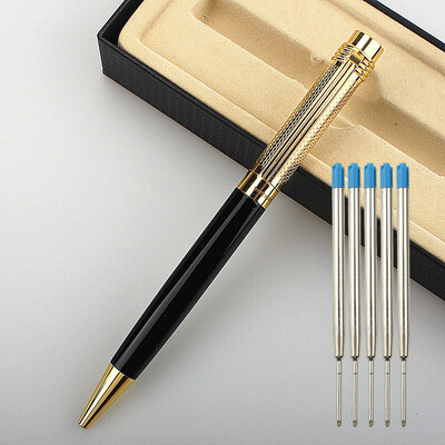 luksuzna olovka 163 glatko zlatno srebrna crna uredska kemijska olovka novi učenik školski pribor olovke za pisanje