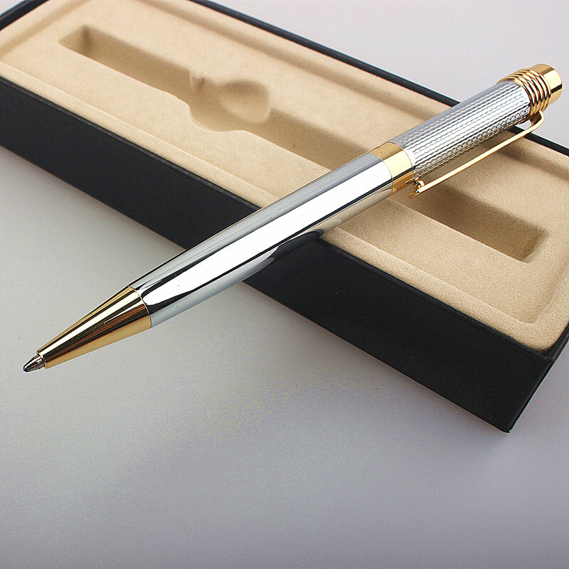 luksuzna olovka 163 glatko zlatno srebrna crna uredska kemijska olovka novi učenik školski pribor olovke za pisanje