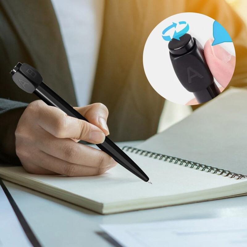 Smiješna ABCD Rotacija Answer Gel Pen Kemijska olovka Tihi ležaj Oslobodite se anksioznosti Roman Dizajn Rotation Gel Pen School