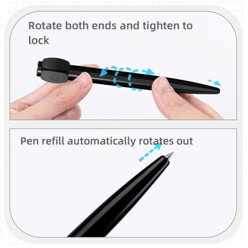 Smiješna ABCD Rotacija Answer Gel Pen Kemijska olovka Tihi ležaj Oslobodite se anksioznosti Roman Dizajn Rotation Gel Pen School