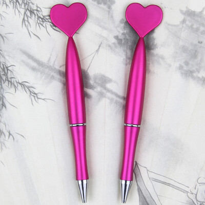 2 бр. Химикалки във формата на сърце за Свети Валентин Черни гел мастила Ролери Химикалки за офис ученически пособия Подаръци за рожден ден Химикалки