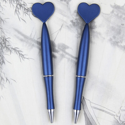 2 бр. Химикалки във формата на сърце за Свети Валентин Черни гел мастила Ролери Химикалки за офис ученически пособия Подаръци за рожден ден Химикалки