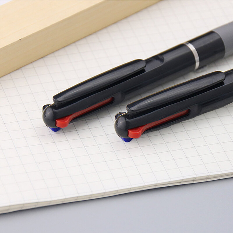 3 в 1 червено/черно/синьо мастило Цвят 0,7 mm Ученически Химикалки Топка Писане Канцеларски материали Изискани ученически пособия Моливи Офис