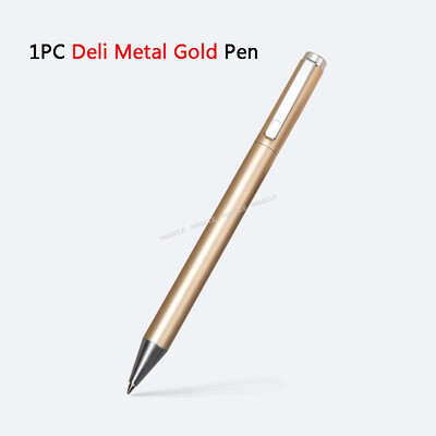 Deli Metalna olovka za natpise Zlatna/srebrna gel olovka 0,5 mm Refils Zlatna Srebrna PREMEC Smooth Refill MiKuni Japan Ink Black