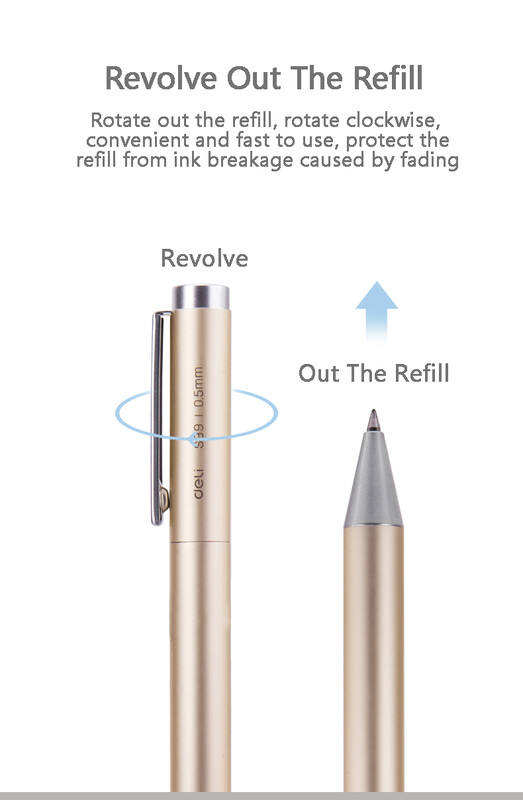 Deli Metalna olovka za natpise Zlatna/srebrna gel olovka 0,5 mm Refils Zlatna Srebrna PREMEC Smooth Refill MiKuni Japan Ink Black