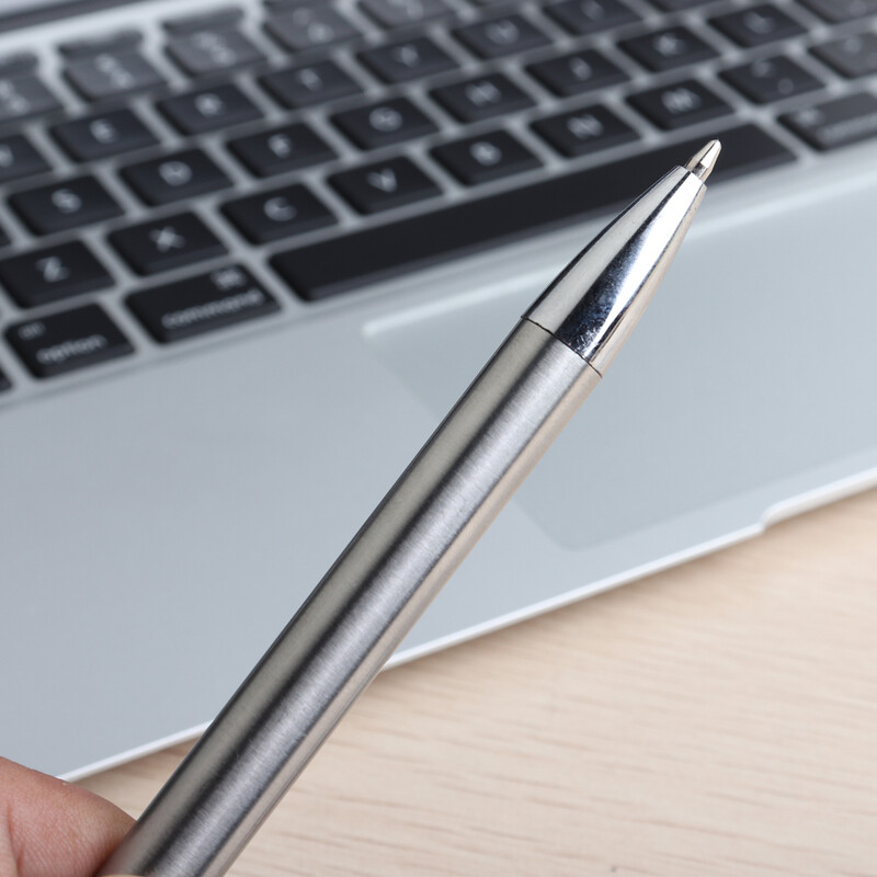 Metalna kemijska olovka Materijali od nehrđajućeg čelika Press Style G2 Refills 0,7 mm Hemijske olovke s crnom plavom tintom Za školski ured