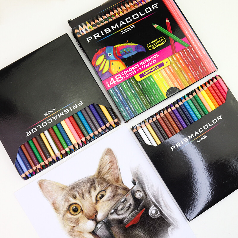 PRISMACOLOR Oily Wood Colored Pencil Set Painting Sketch Цветен молив за начинаещи студенти Художествени принадлежности 12/15/24/36/48 цвята