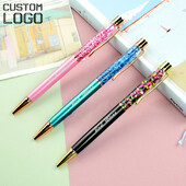 Mood Kuldfooliumist metallist pastapliiatsid Laseriga kohandamine Isikupärastatud logo Sünnipäevakingitus Kontoritarvikud Tudengite kirjatarbed