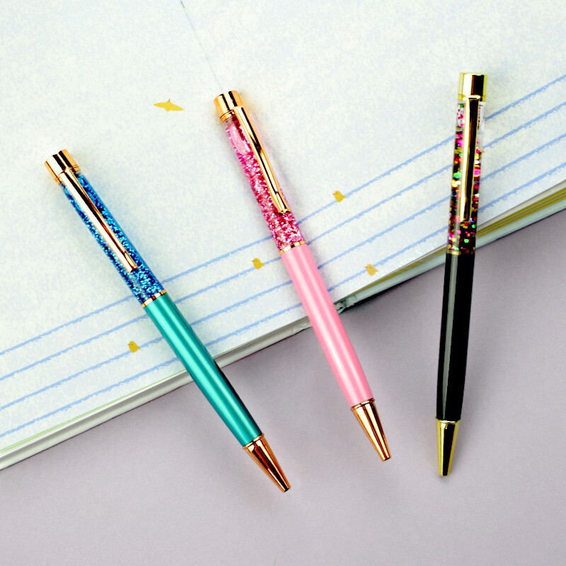 Mood Kuldfooliumist metallist pastapliiatsid Laseriga kohandamine Isikupärastatud logo Sünnipäevakingitus Kontoritarvikud Tudengite kirjatarbed