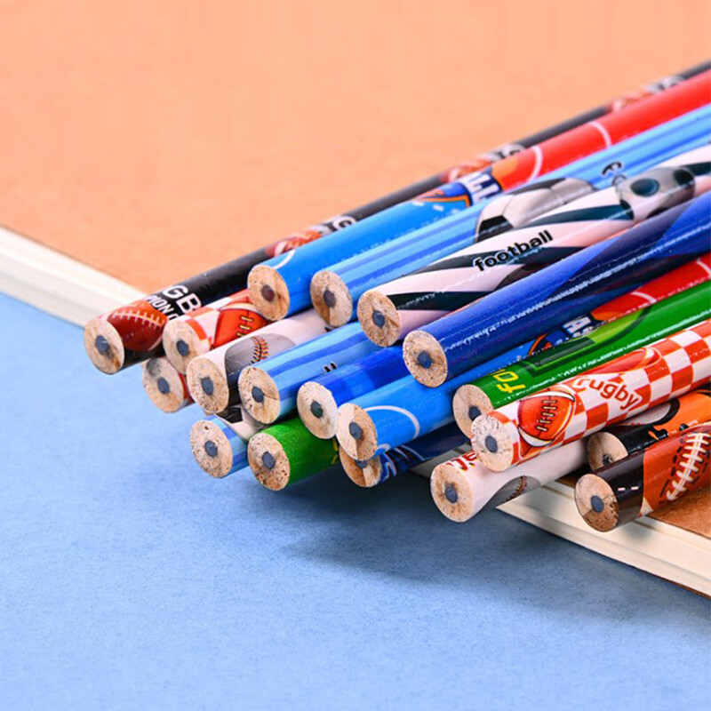 12Pcs Nogometna tematska zabava Slikanje Pisanje HB olovke za djecu Dječaci Rođendanski pokloni Povratak u školu Punila za pinjatu
