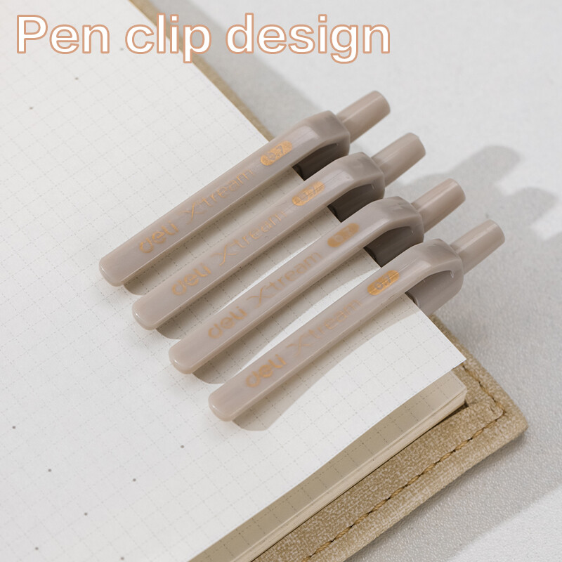 Deli 12PCS/KUTIJA Kemijska olovka 0,7 mm Uredske gel olovke za glatko pisanje Tinta niske viskoznosti Pisaće olovke Uredski školski pribor