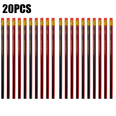 40/30/10PCS Дървени моливи с гумичка Студентски деца Рисуване Рисуване Шестоъгълен молив с ръкохватка Училищни канцеларски материали