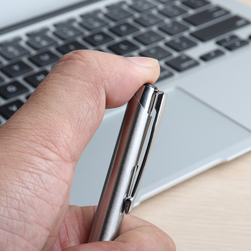 Uredska metalna kemijska olovka Materijali od nehrđajućeg čelika Press Style G2 Refills 0.7mm Black Blue Ink Kemijske olovke za školski ured