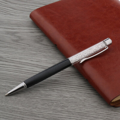 Цветен алуминий и пластмаса Сребърен кристал ПОДАРЪК Химикалка