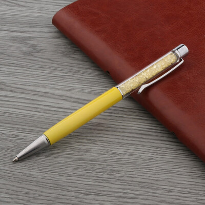 Цветен алуминий и пластмаса Сребърен кристал ПОДАРЪК Химикалка