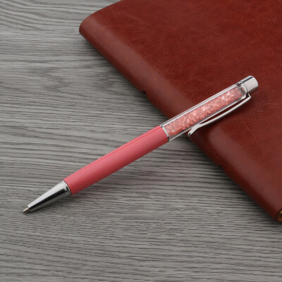 Цветен алуминий и пластмаса Сребърен кристал ПОДАРЪК Химикалка