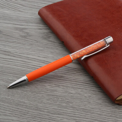 Цветен алуминий и пластмаса Сребърен кристал ПОДАРЪК Химикалка